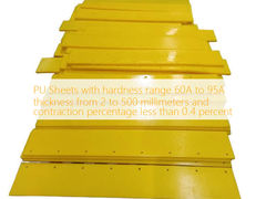 硬度範囲 60A ～ 95A、厚さ 2 ～ 500 ミリメートル、収縮率 0.4 パーセント未満の PU シート