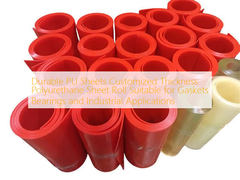耐久性のある PU シート カスタマイズされた厚さのポリウレタン シート ロール ガスケット ベアリングおよび産業用途に適しています