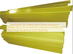 Customized PU Sheets with Shore Hardness Range 65 to 95 A Ideal for Industrial Components Requiring Toughness and Flexibility